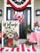 4th of July Floral Garden Flag 12x18 Vertical Double Sided Patriotic Mason Jar Flowers Red Blue Memorial Day Independence Day Holiday Outside Decorations